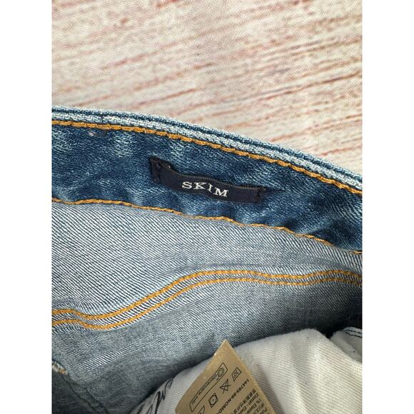 Scotch & Soda Skim Slim Jeans Mens 32x30 Blue Medium Wash Denim AMS Blauw - Picture 6 of 13